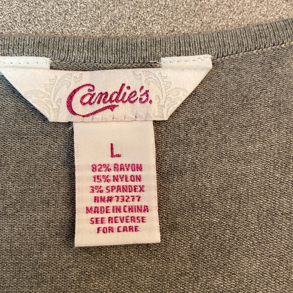 Candie’s - NWOT fitted, long sleeve sweater. Size L - Picture 3 of 8